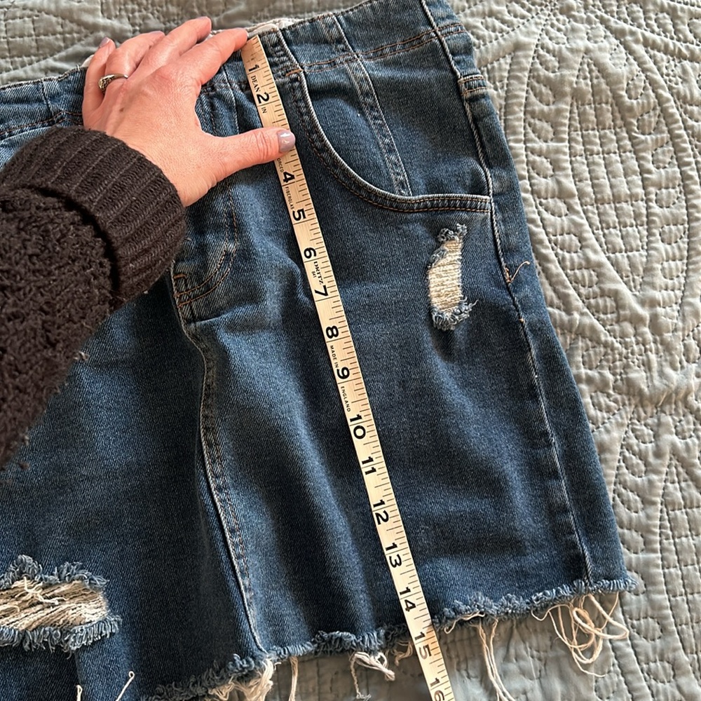 Free People Denim miniskirt - Picture 6 of 7